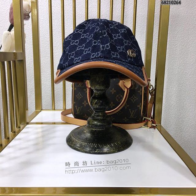 Gucci爆款男士帽子 古馳牛仔棒球帽鴨舌帽  mm1416